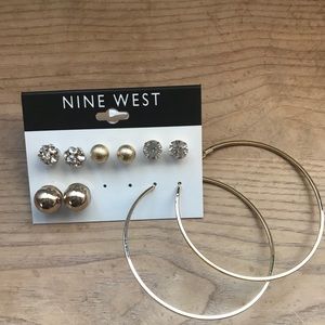 Gold studs and hoops!